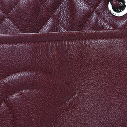 Chanel Caviar Quilted Timeless CC Soft Tote Dark Red 12 of 14