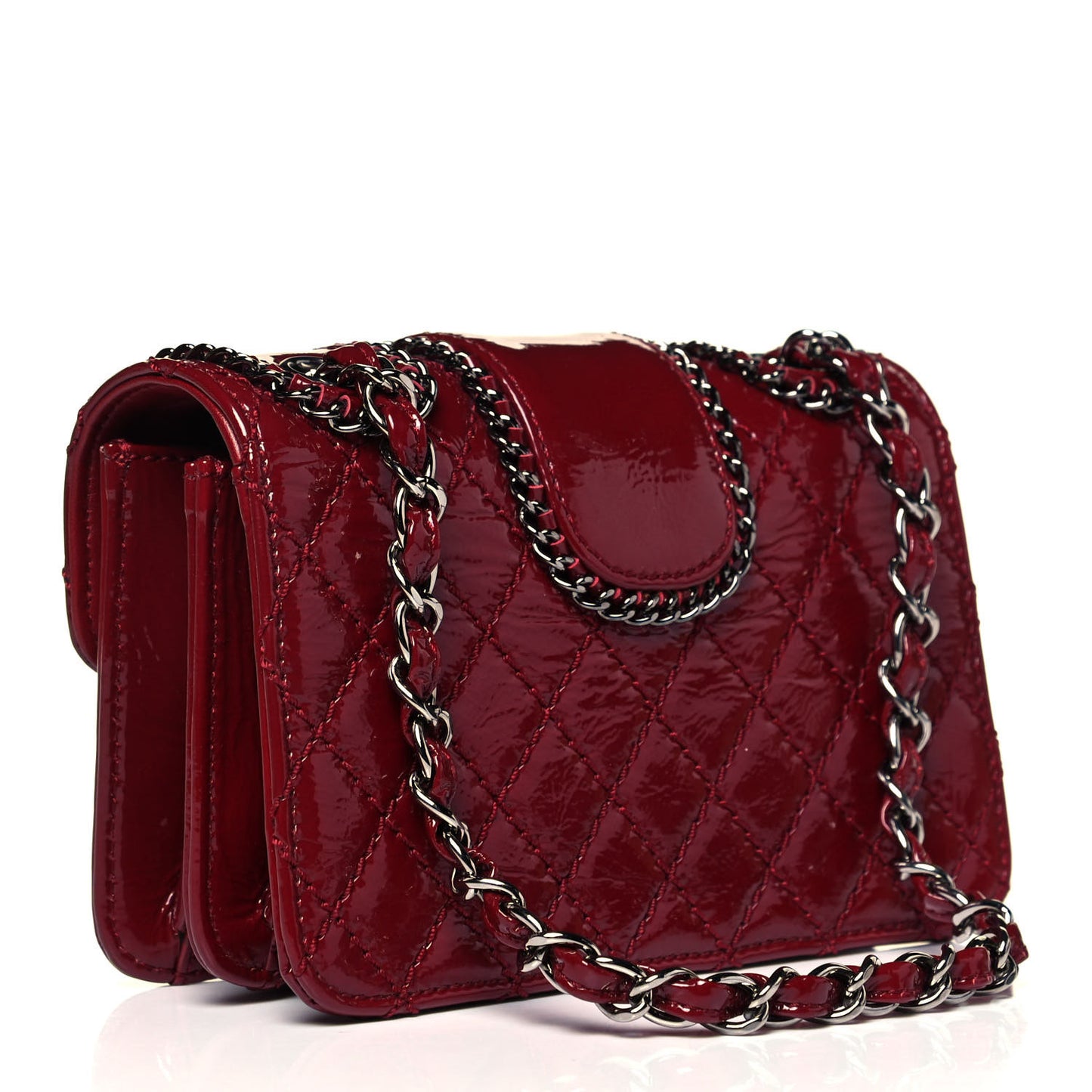 Patent Mini Madison Flap Red