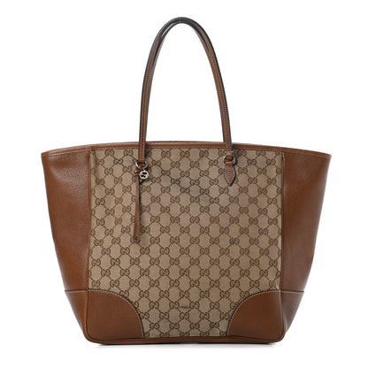 Gucci Monogram Medium Bree Zippered Tote Beige Tabacco 1 of 14