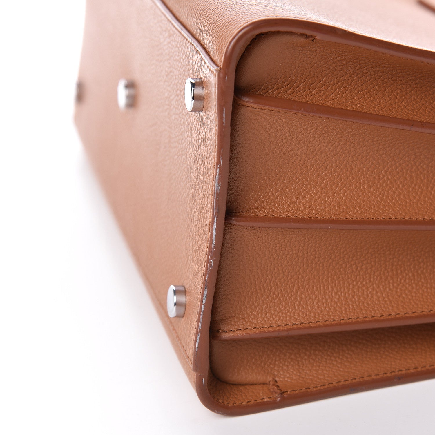 Saint Laurent Grained Calfskin Small Sac De Jour Saddle Brown 10 of 10