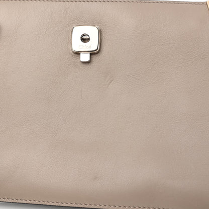 Chloe Suede Calfskin Small Faye Top Handle Bag Motty Grey 11 of 12