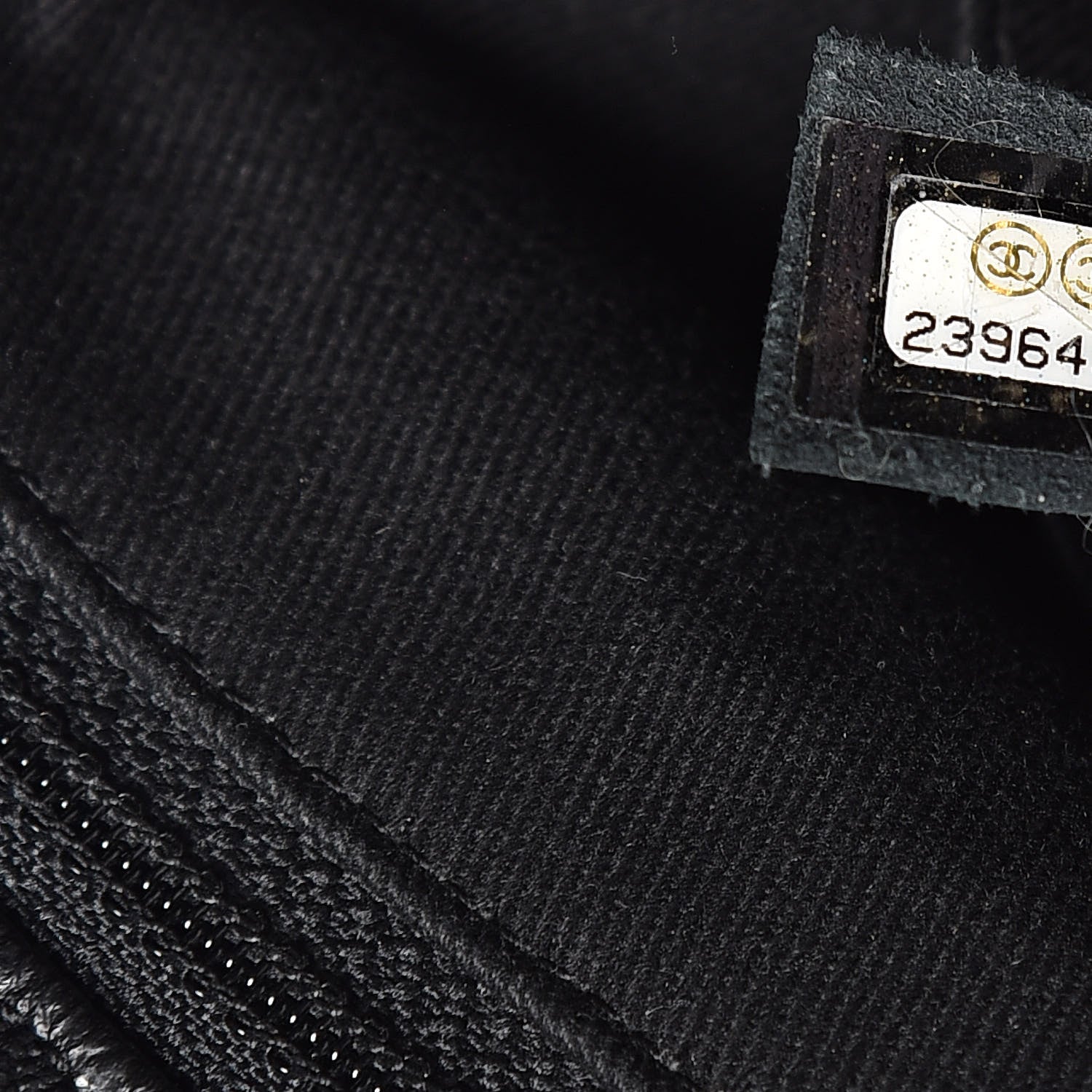 Chanel Crumpled Grained Calfskin Zip and Carry Shopping Tote Black 7 of 10