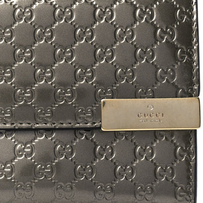Gucci Metallic Microguccissima Dice Continental Wallet Golden Beige 7 of 10