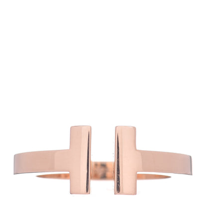 Tiffany 18K Rose Gold T Square Ring 49 5 1 of 5