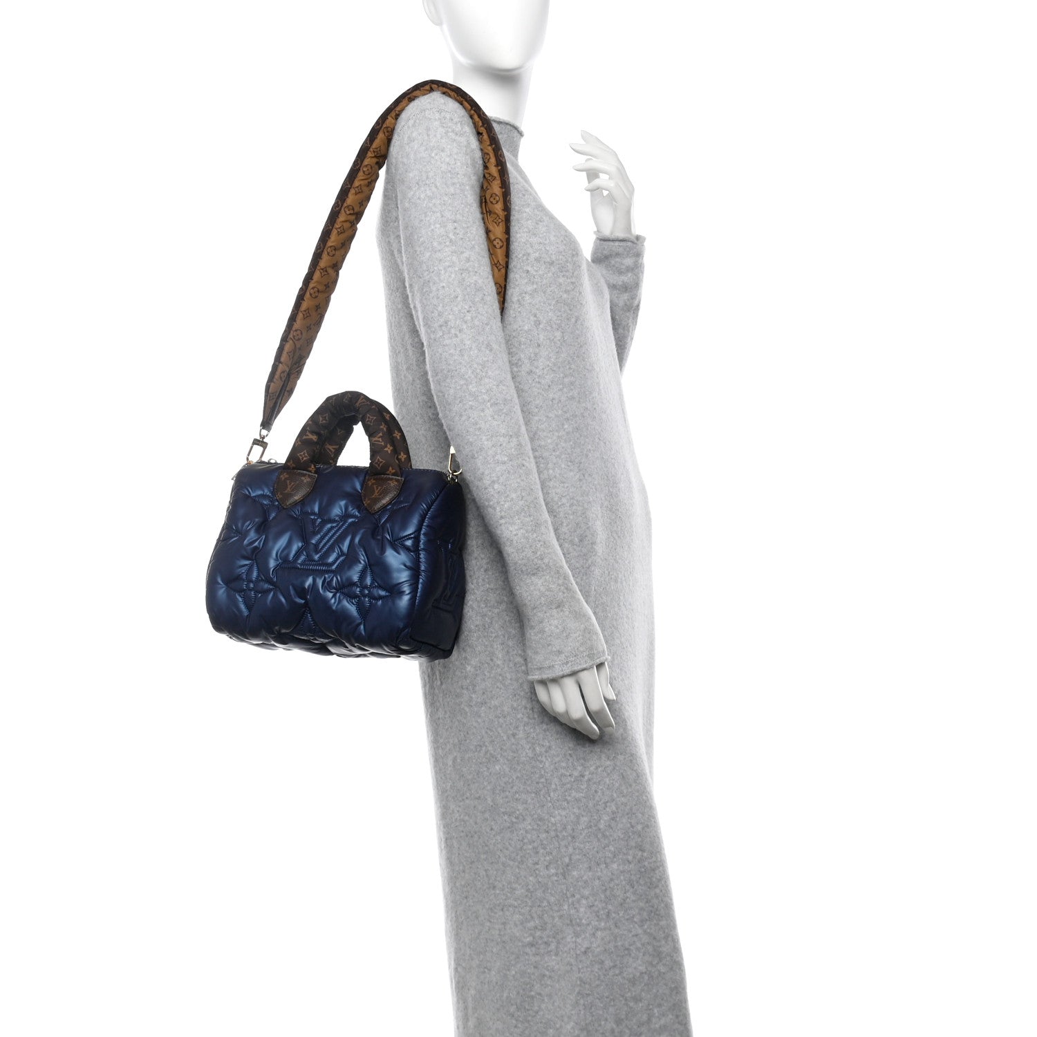Louis Vuitton Econyl Mini Monogram Pillow Speedy Bandouliere 25 Navy 2 of 9