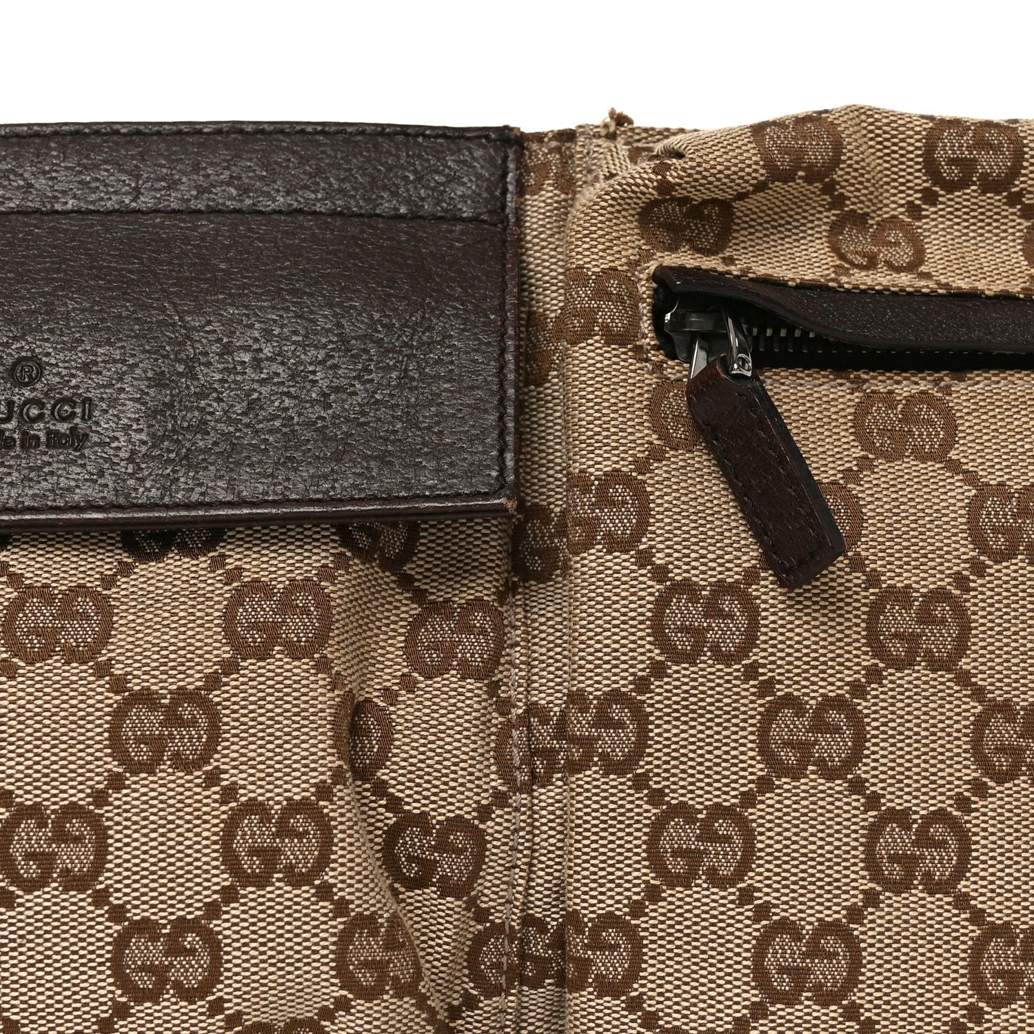 Gucci Monogram Web Belt Bag Dark Brown 8 of 11