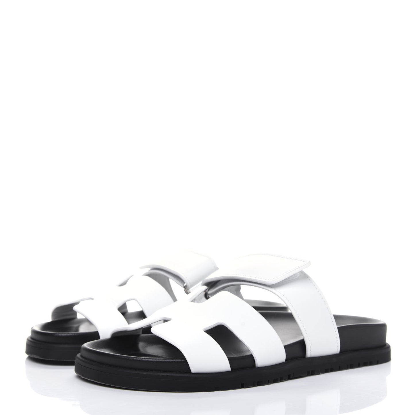 Calfskin Womens Chypre Sandals 37 White