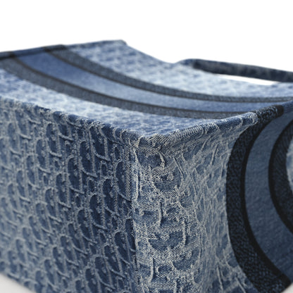 Christian Dior Oblique Denim Medium Book Tote Blue 12 of 12