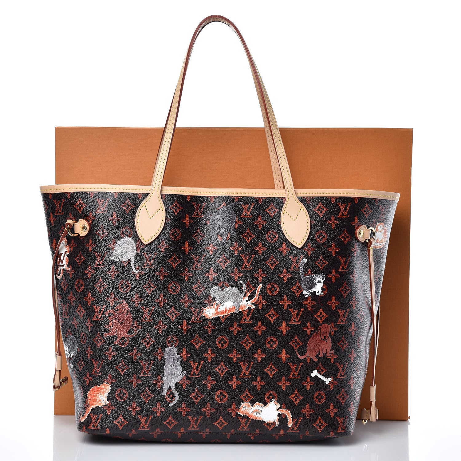 Louis Vuitton Catogram Neverfull MM Marron 11 of 11