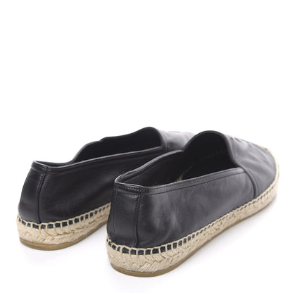 Saint Laurent Lambskin Monogram Espadrilles 41 Black 4 of 8