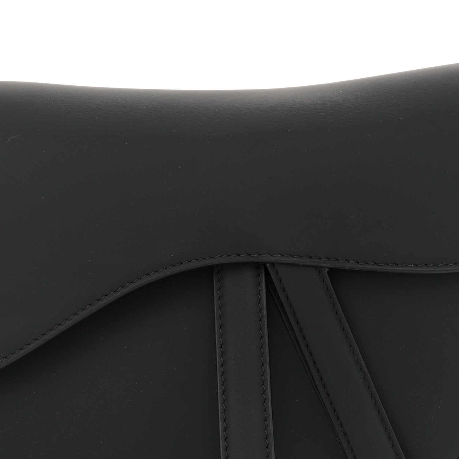 Christian Dior Ultra Matte Calfskin Saddle Bag Black 8 of 11