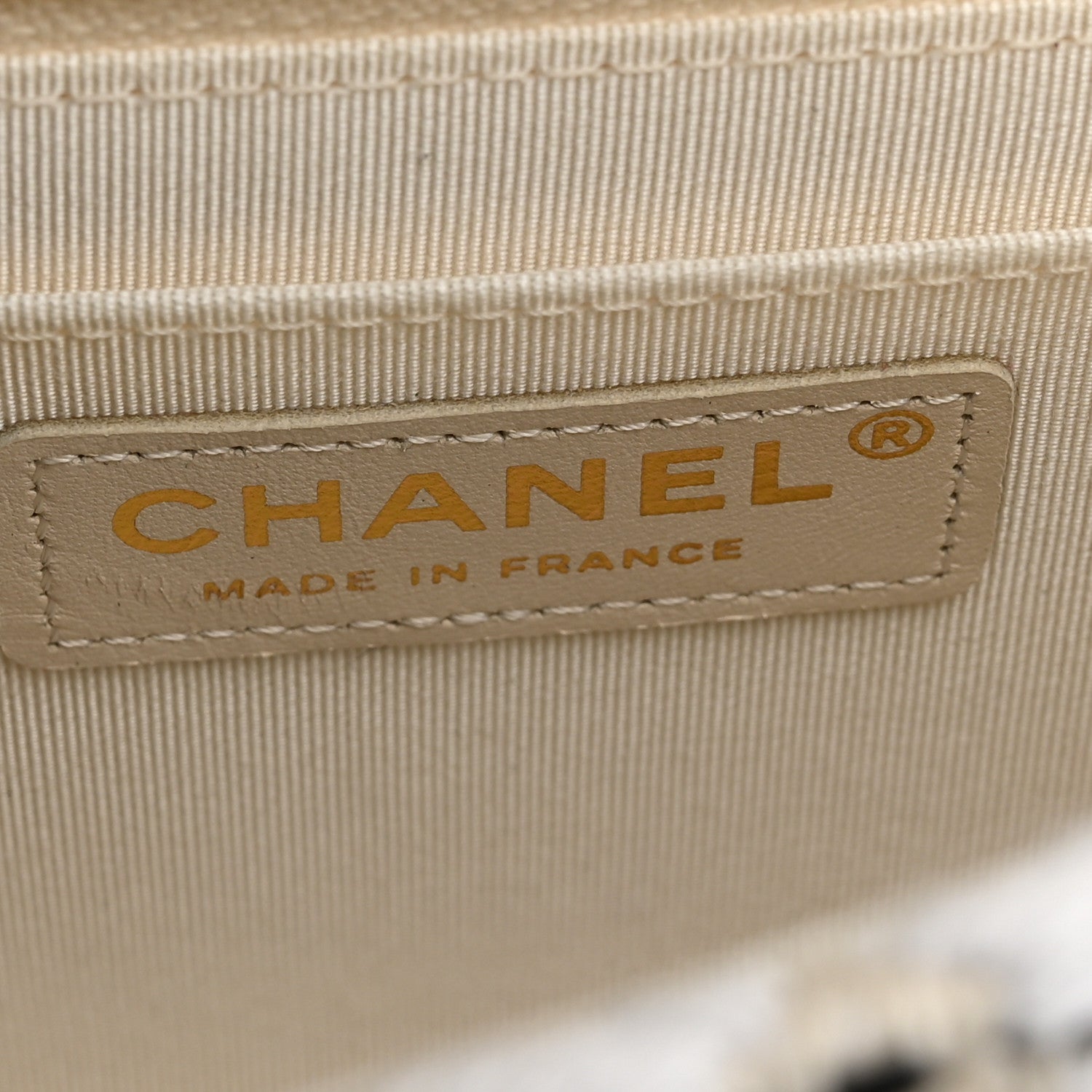 Chanel Cotton Raffia Lambskin Woven Medium Single Flap Beige Beige Black 5 of 10