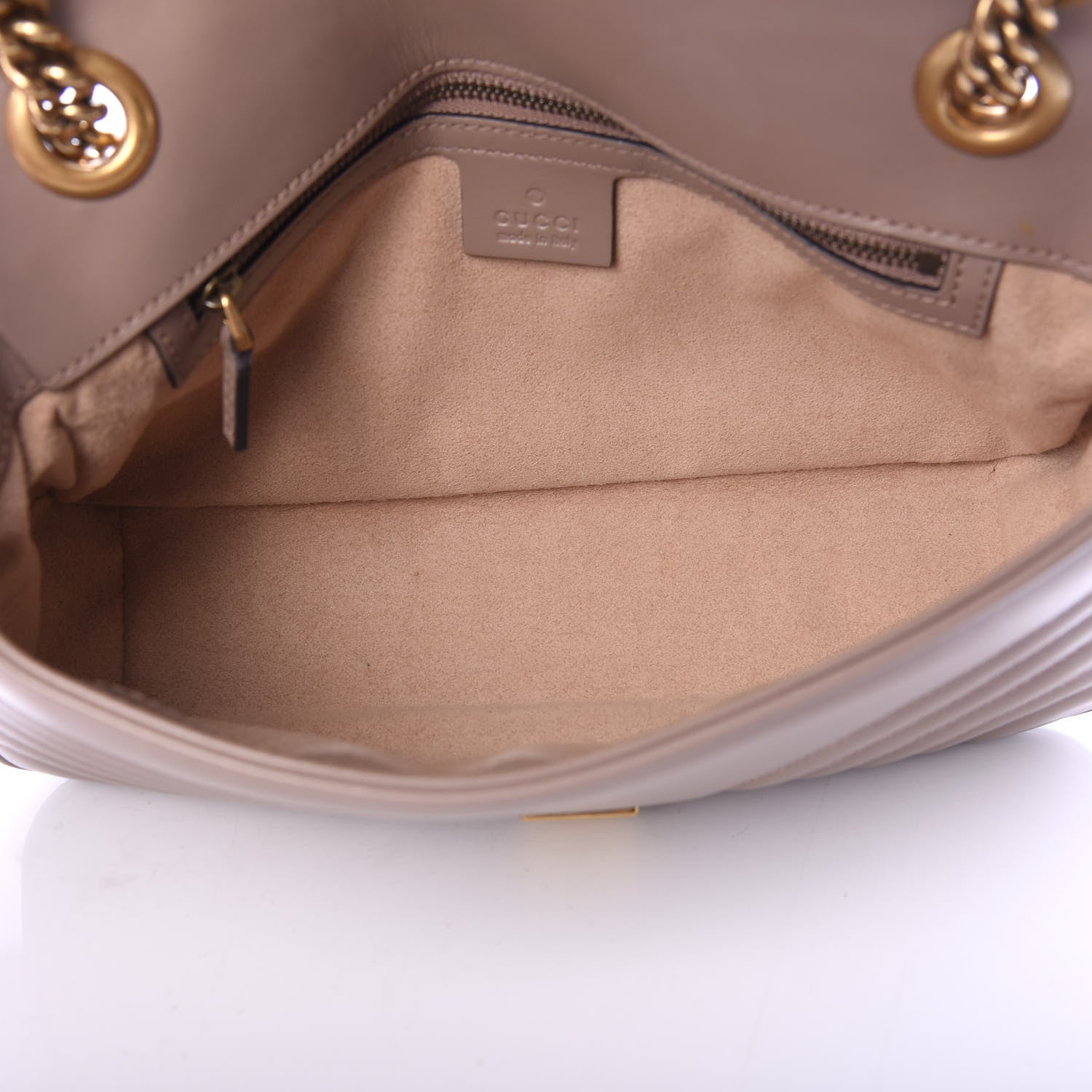 Gucci Calfskin Matelasse Small GG Marmont Shoulder Bag Porcelain Rose 4 of 9
