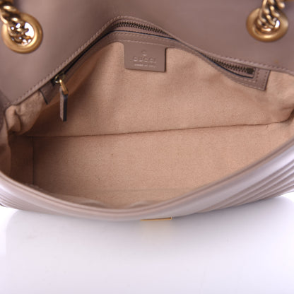 Gucci Calfskin Matelasse Small GG Marmont Shoulder Bag Porcelain Rose 4 of 9