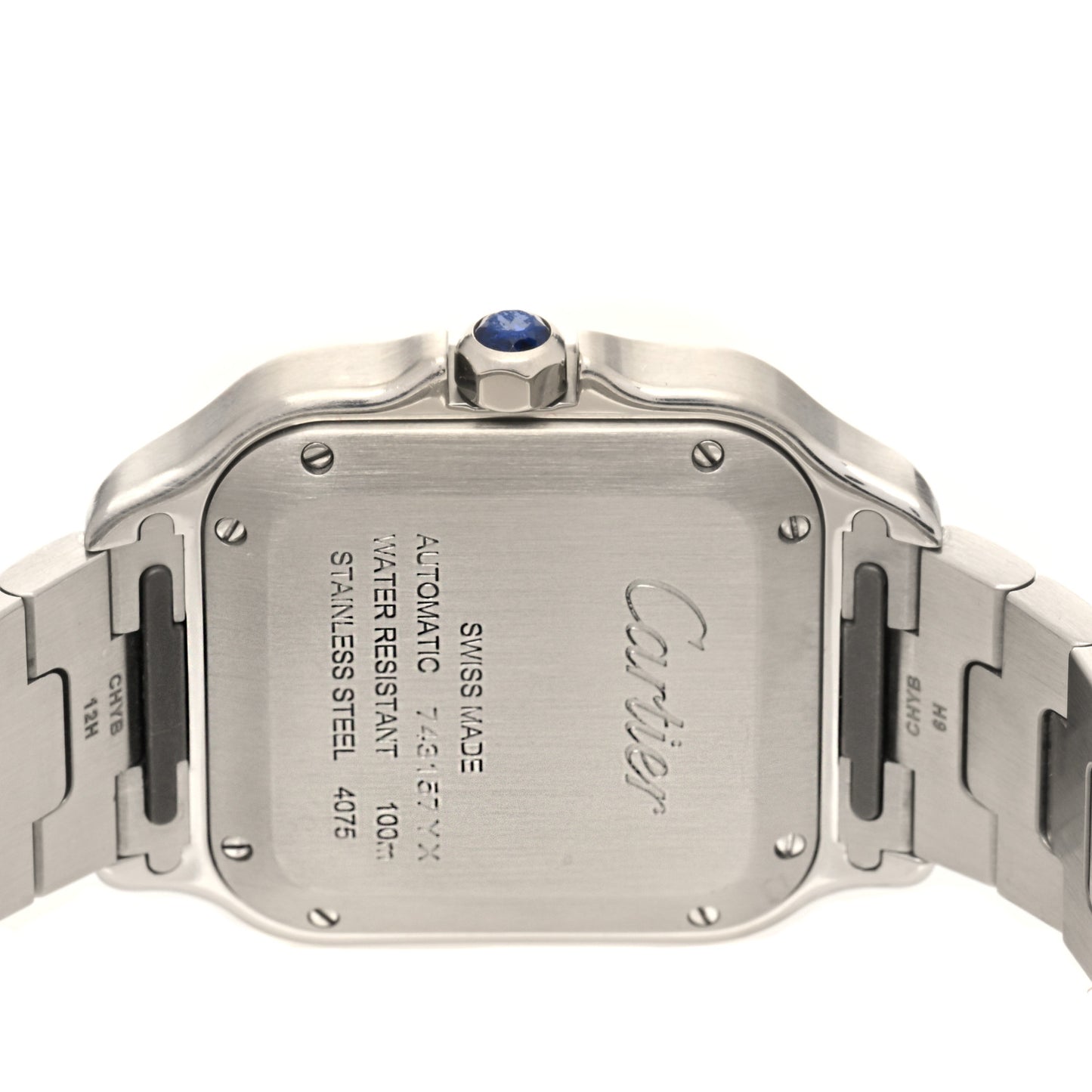 Stainless Steel 18K Yellow Gold 35mm Santos de Cartier Automatic Watch