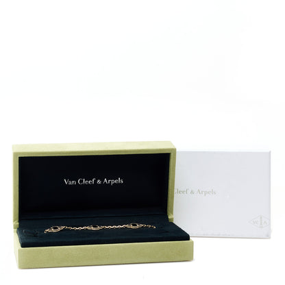 Van Cleef & Arpels 18K Yellow Gold Black Onyx 5 Motifs Vintage Alhambra Bracelet 5 of 5
