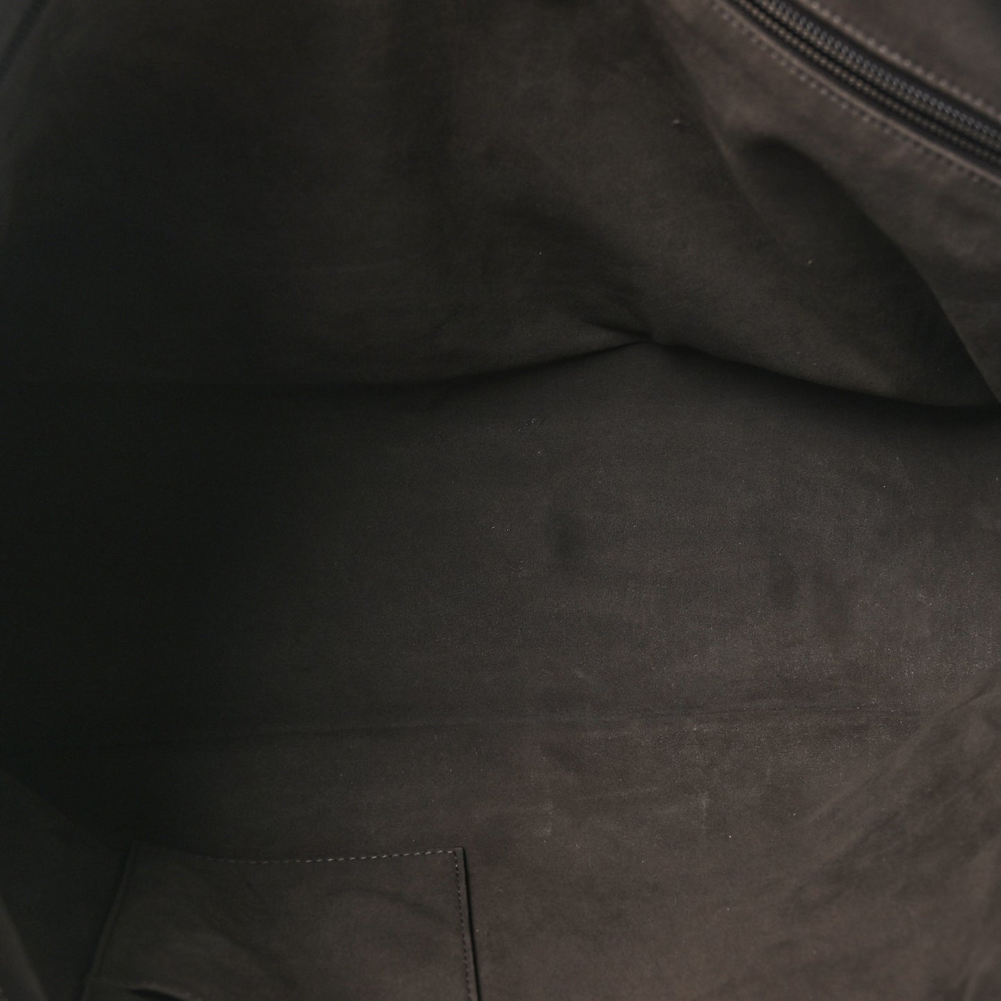 GG Supreme Monogram Medium Zippered Tote Dark Brown