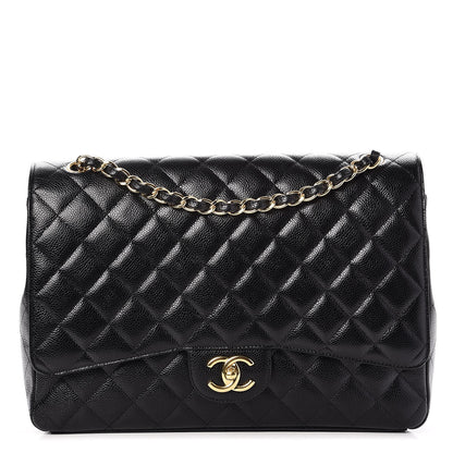 Chanel Caviar Quilted Maxi Double Flap Black 2 of 2