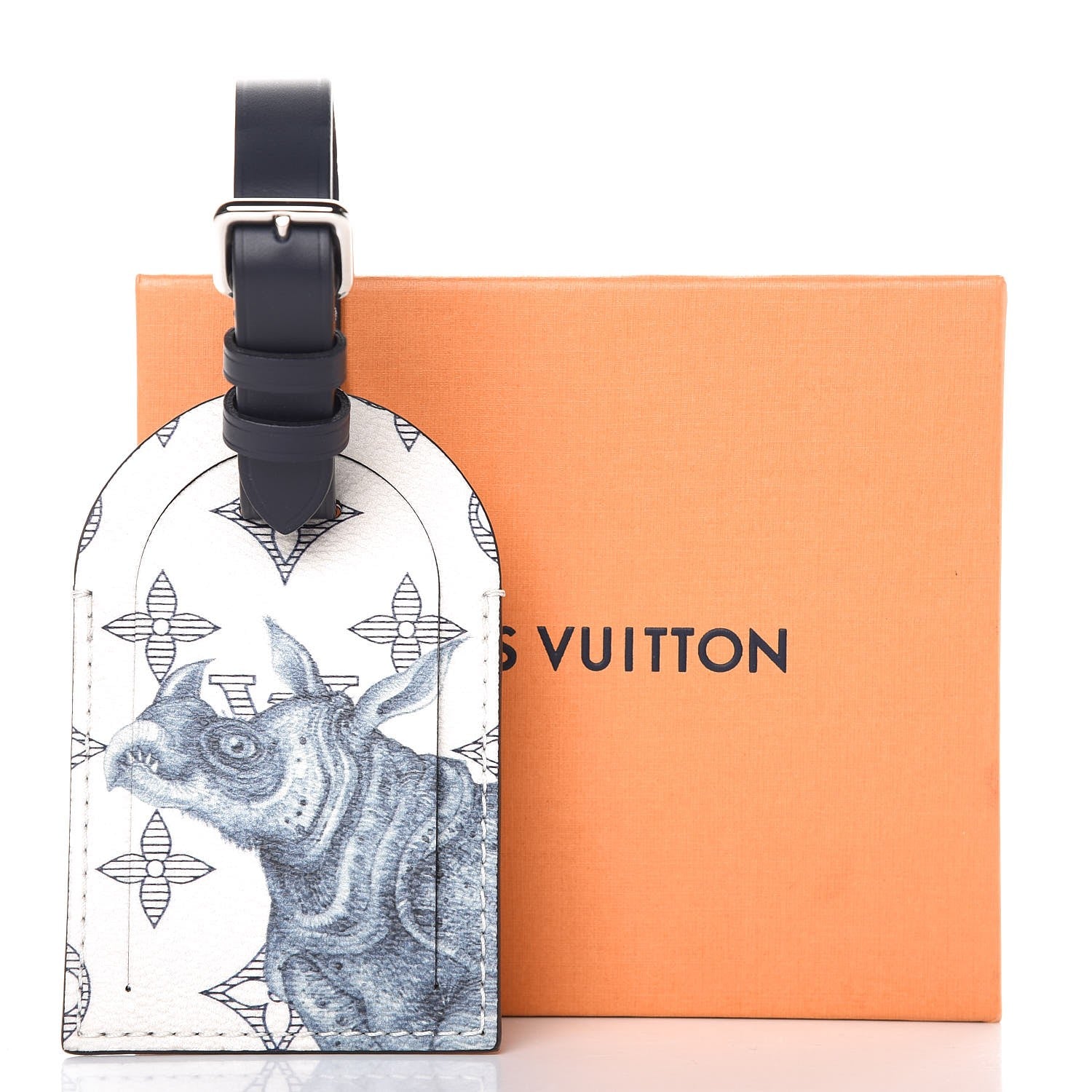Louis Vuitton Savane Monogram Rhinoceros Chapman Luggage Tag 3 of 3