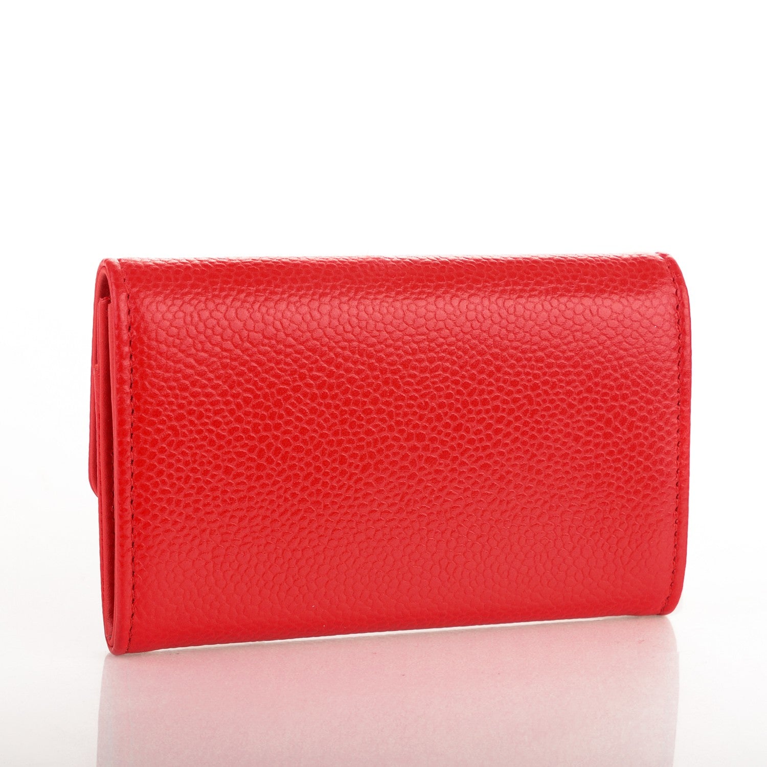 Chanel Caviar CC Timeless Card Holder Red 3 of 8