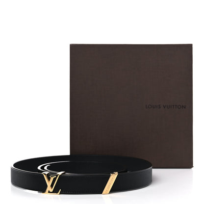 Louis Vuitton Taurillon Calfskin 30mm LV Initiales Belt 85 34 Black 10 of 10