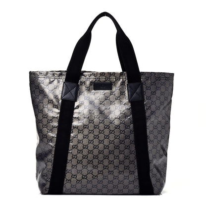 Gucci Crystal Monogram Medium Vertical Tote Black 1 of 11