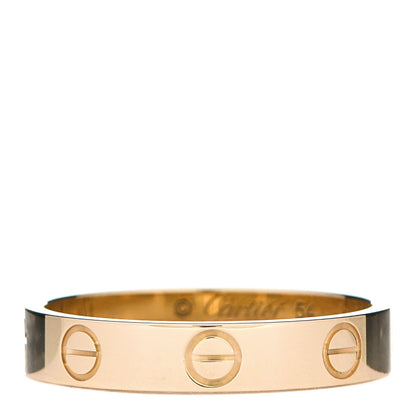 Cartier 18K Yellow Gold 3.5mm LOVE Wedding Band Ring 54 6.75 1 of 5