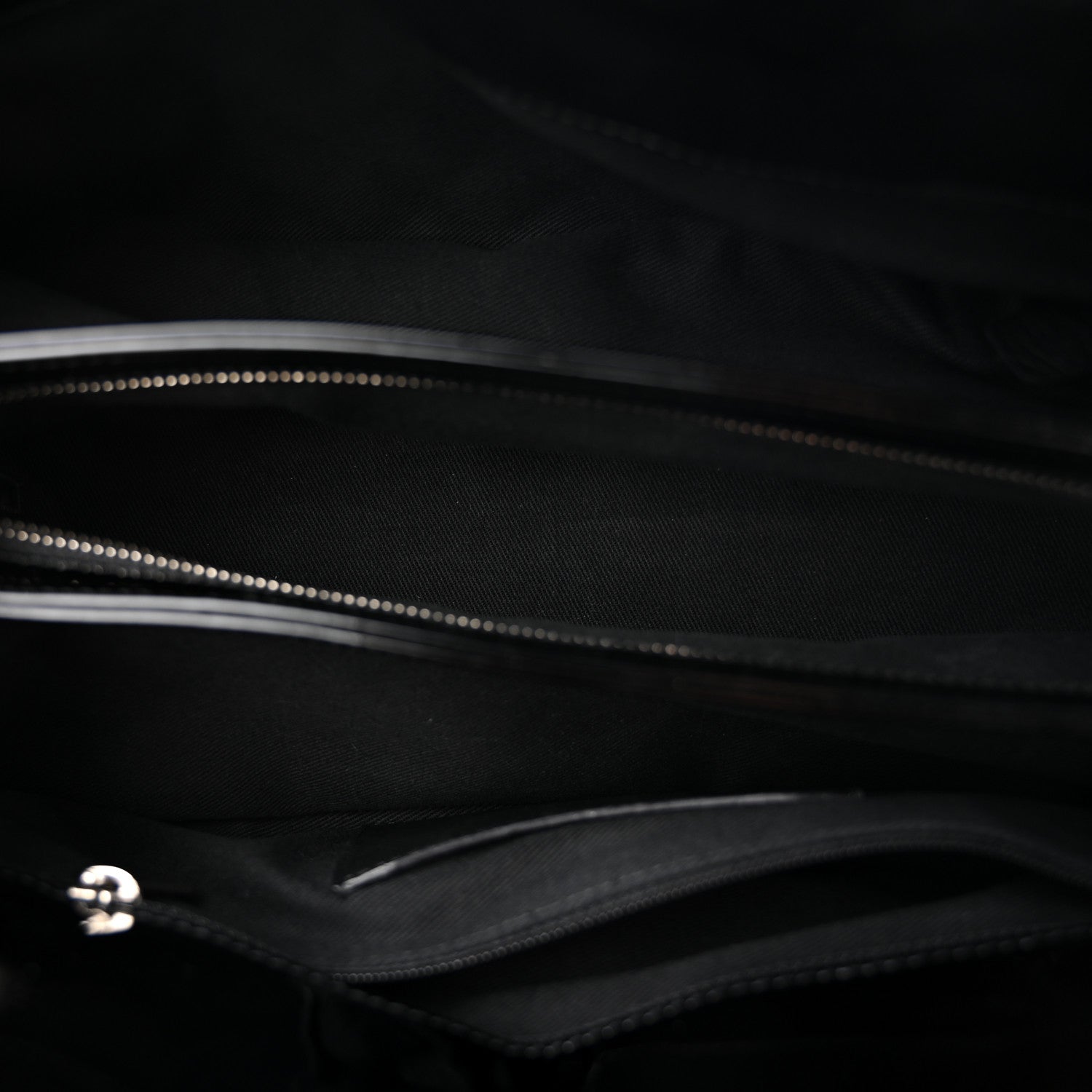 Chanel Patent Quilted Medium Just Mademoiselle Bowling Bag Black 4 of 10