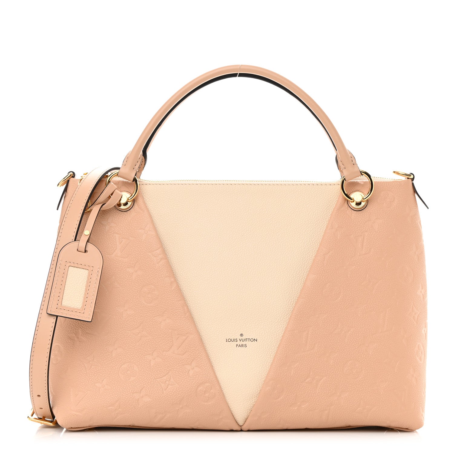 Louis Vuitton Empreinte V Tote MM Beige Rose Creme 1 of 14
