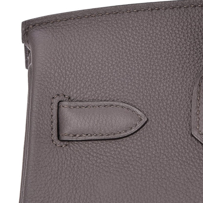 Hermes Togo Birkin 30 Etain 30 of 34