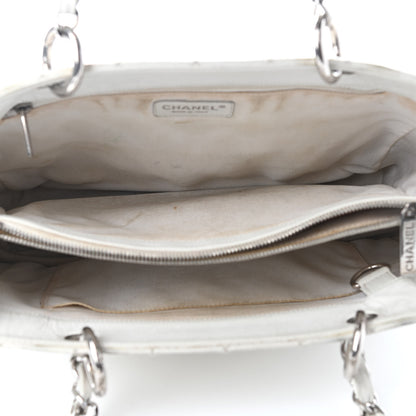 Chanel Caviar Quilted Grand Shopping Tote GST White 5 of 15