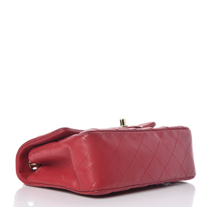Chanel Lambskin Quilted Mini Rectangular Flap Red 4 of 17