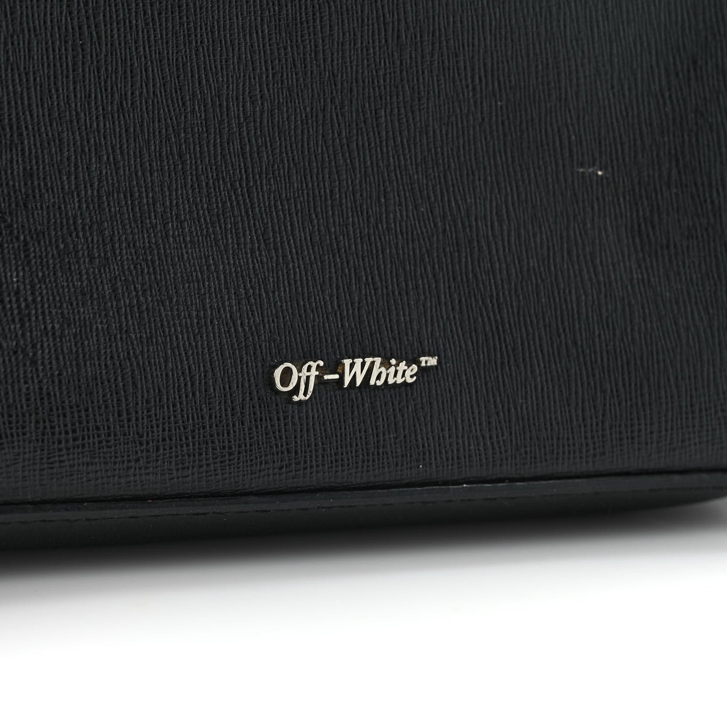 Saffiano Striped Mini Diag Bag Black White