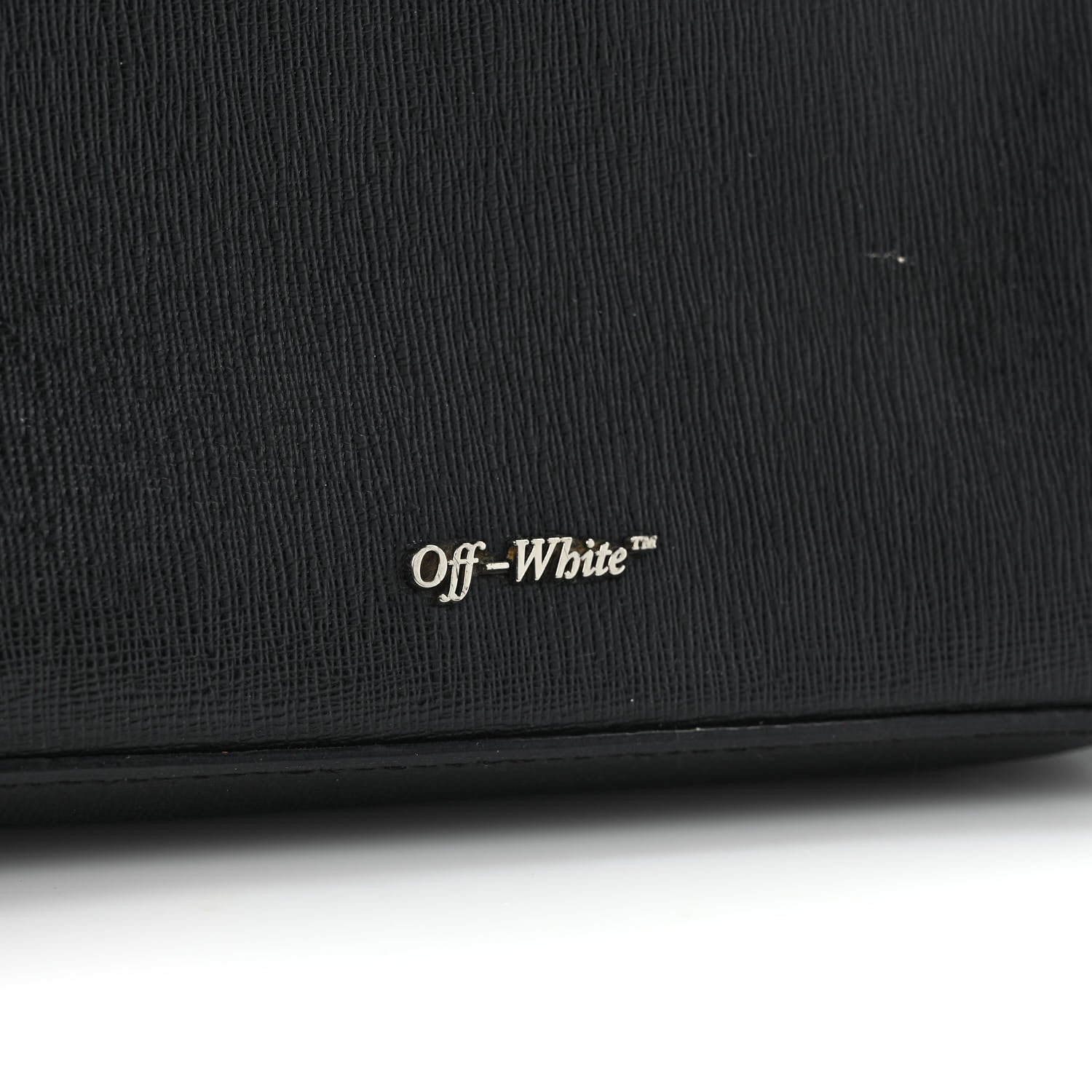 Off-White Saffiano Striped Mini Diag Bag Black White 12 of 13