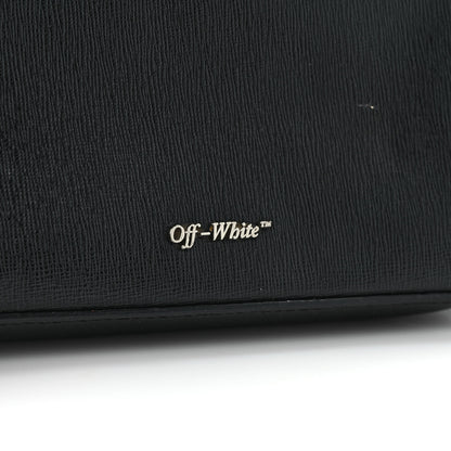 Off-White Saffiano Striped Mini Diag Bag Black White 12 of 13