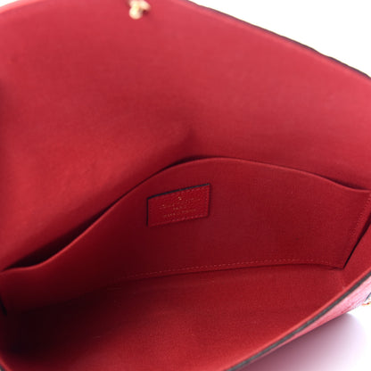 Louis Vuitton Empreinte Pochette Felicie Chain Wallet Scarlet 6 of 10