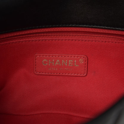 Chanel Lambskin Quilted Small Contrast Stitch Flap Black 5 of 9