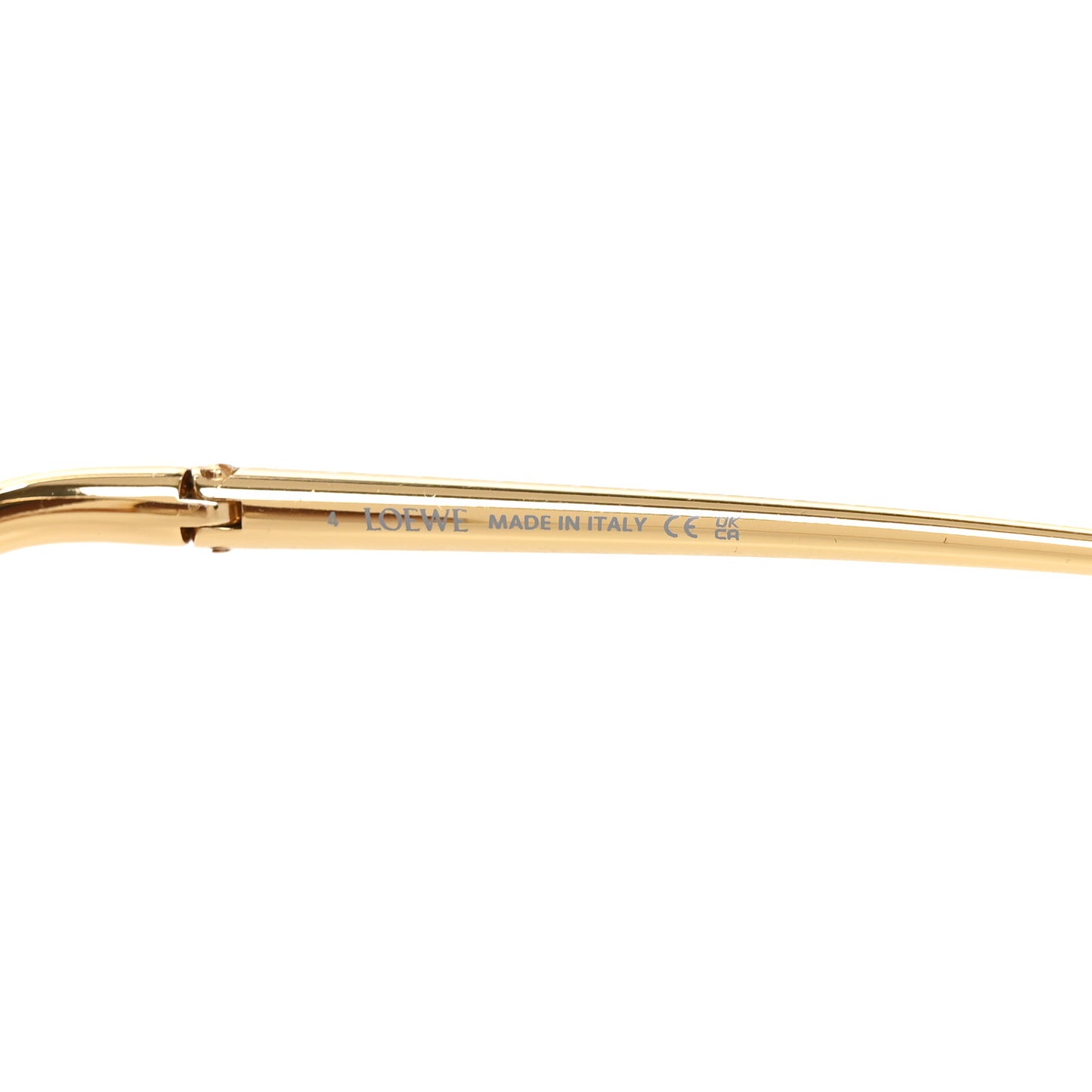 Metal Hillock Aviator Oversized Sunglasses LW40180U Gold