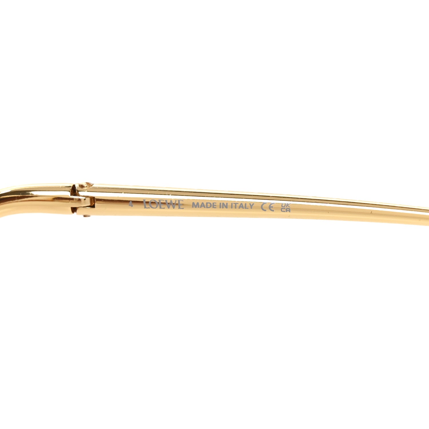 Loewe Metal Hillock Aviator Oversized Sunglasses LW40180U Gold 5 of 7