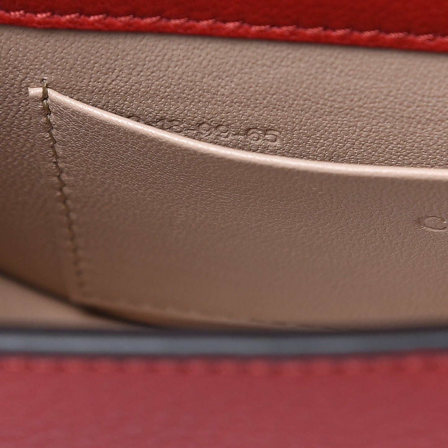 Calfskin Small Nile Bracelet Minaudiere Bag Dahlia Red