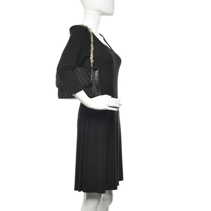 Chanel Lambskin Quilted Medium Westminster Pearl Flap Black 2 of 13