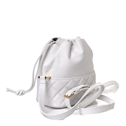 Versace Nappa Quilted Medusa Bucket Bag White 2 of 11