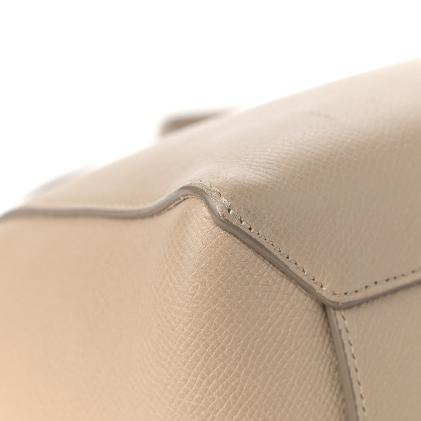 Grained Calfskin Micro Belt Bag Light Taupe