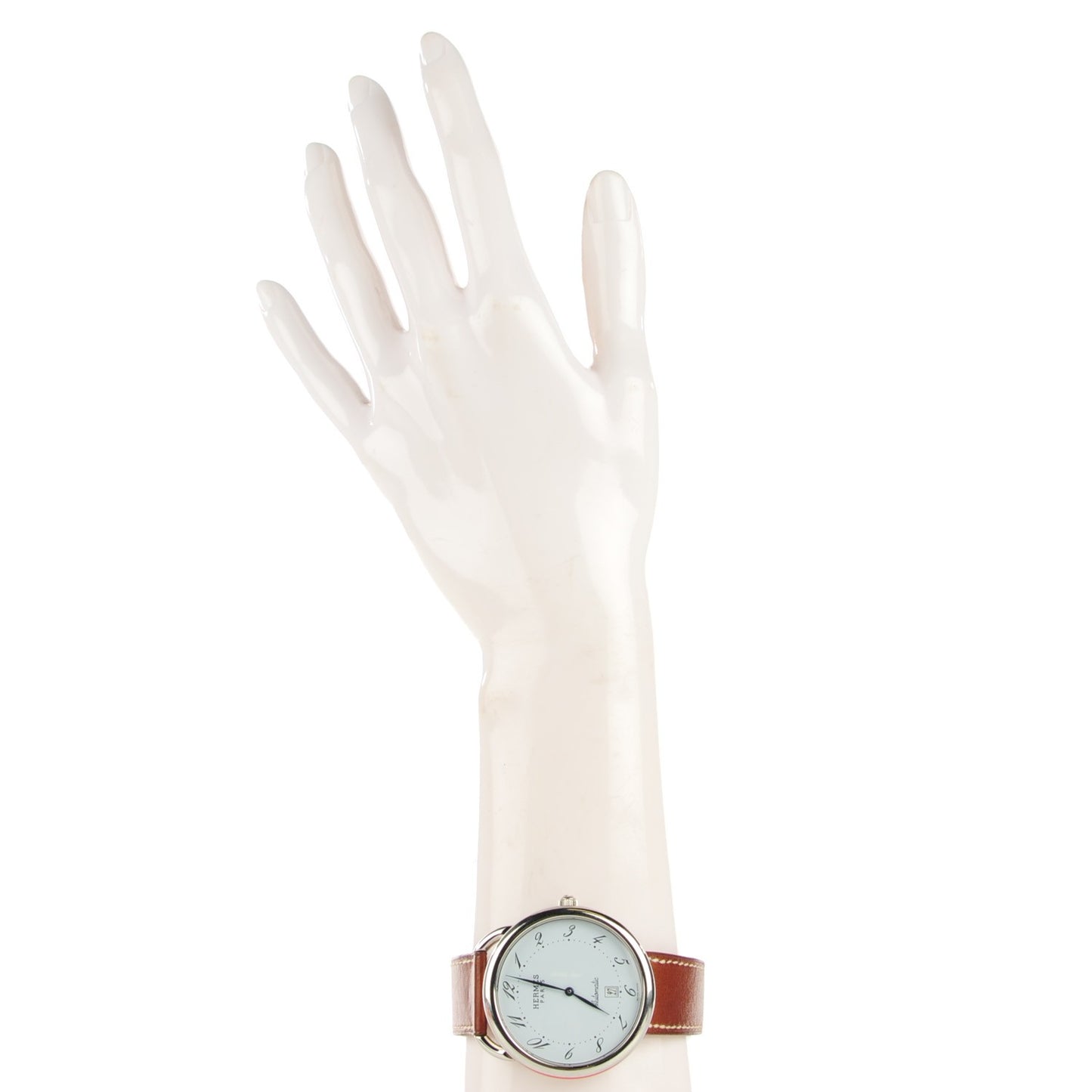 Stainless Steel Barenia 41mm Arceau Quartz Watch Fauve
