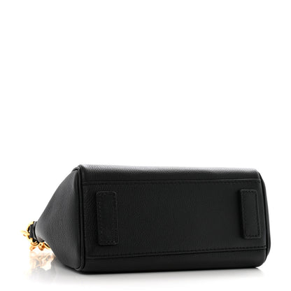 Versace Grained Calfskin Small La Medusa Top Handle Bag Black 4 of 13