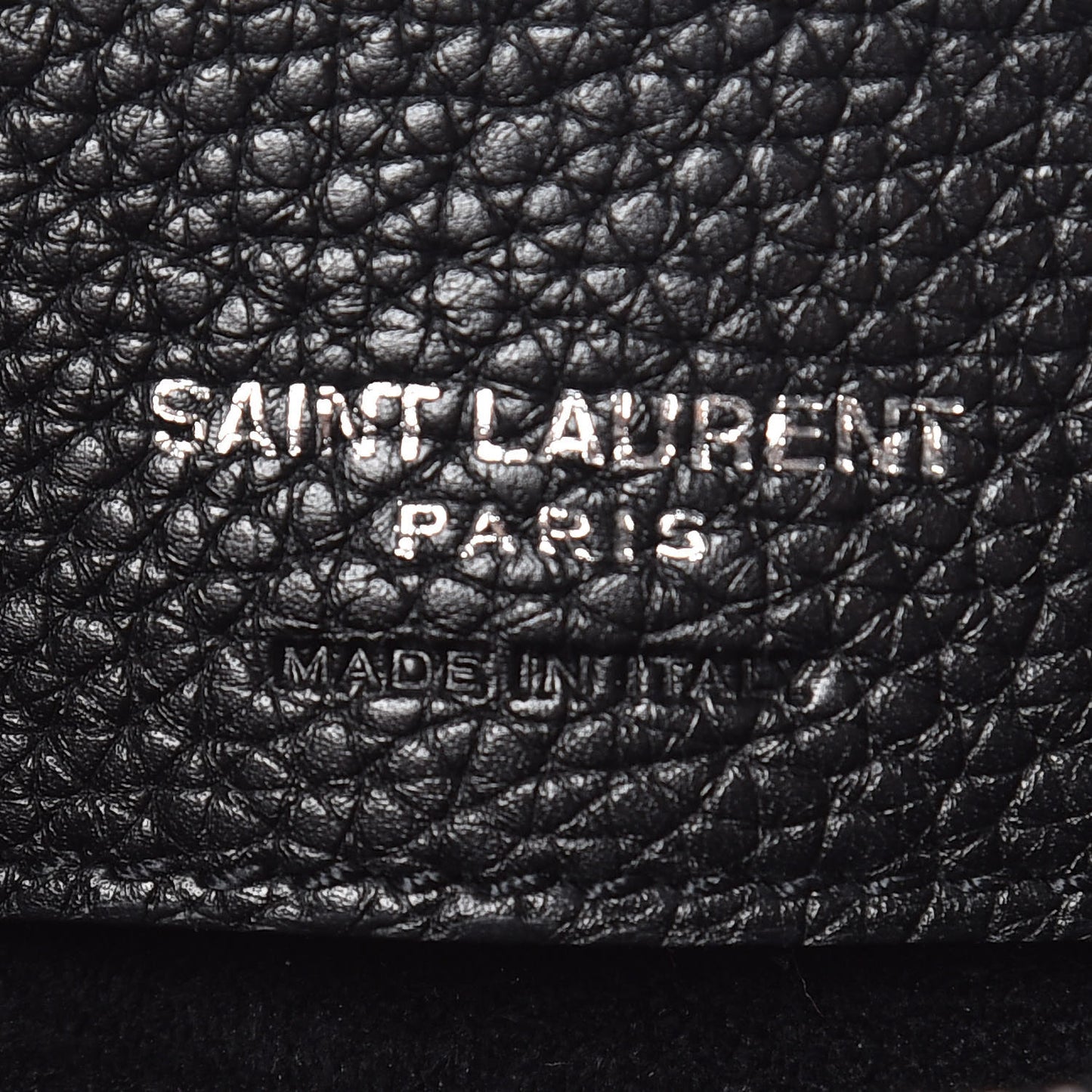 Grained Calfskin Baby Sac De Jour Souple Black