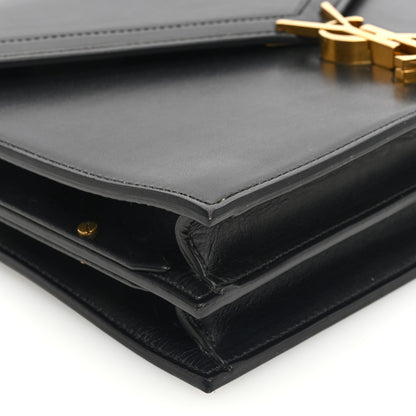 Saint Laurent Smooth Calfskin Monogram Cassandra Clasp Bag Black 8 of 9