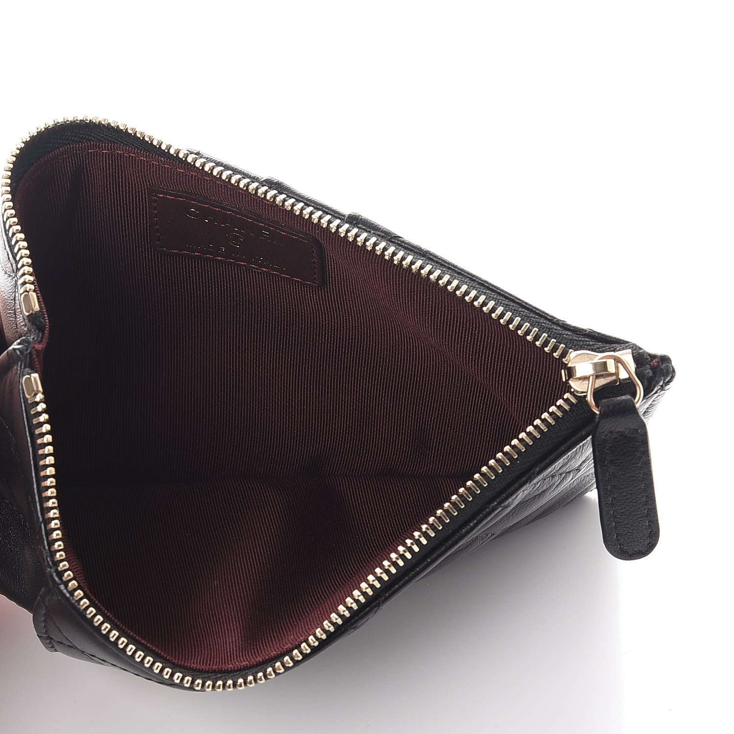 Chanel Lambskin Quilted Classic Flat Wallet Pouch Black 5 of 7