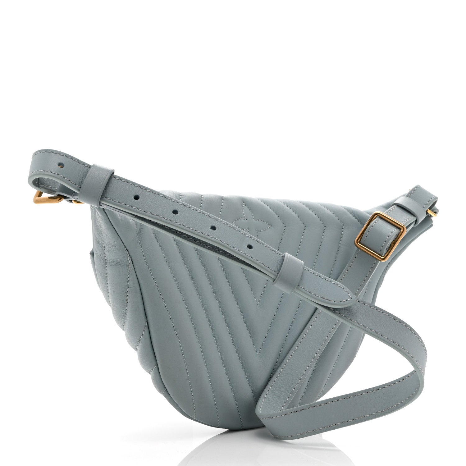 Louis Vuitton Calfskin New Wave Bumbag Porcelain Blue 3 of 9