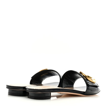 Christian Dior Patent C'est Dior Slide Sandals 36.5 Black 4 of 7